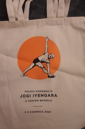 Torba lniana z Konwencji Jogi 2023 38x40 cm